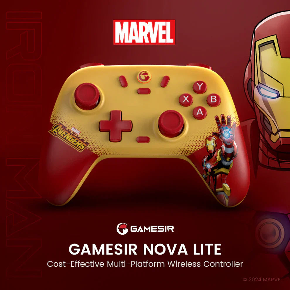 Gamesir Nova Lite Multi-platform Wireless Gaming Controller Marvel's Iron Man - Gameonjo
