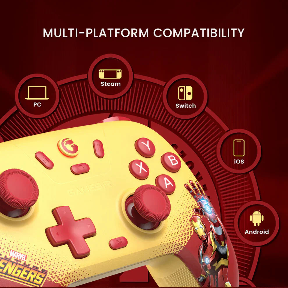 Gamesir Nova Lite Multi-platform Wireless Gaming Controller Marvel's Iron Man - Gameonjo