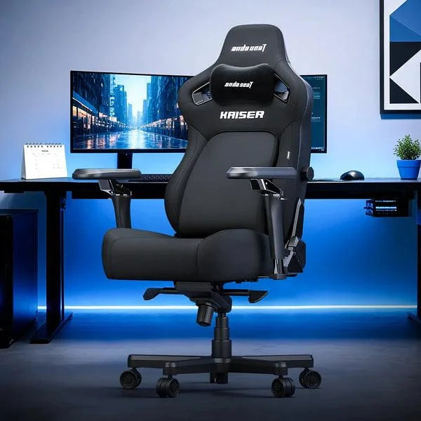 Andaseat kaiser 4 gaming chair - linen fabric black - gaming chairs