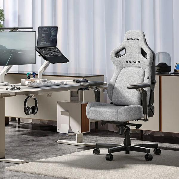 Andaseat kaiser 4 gaming chair - linen fabric grey - gaming chairs