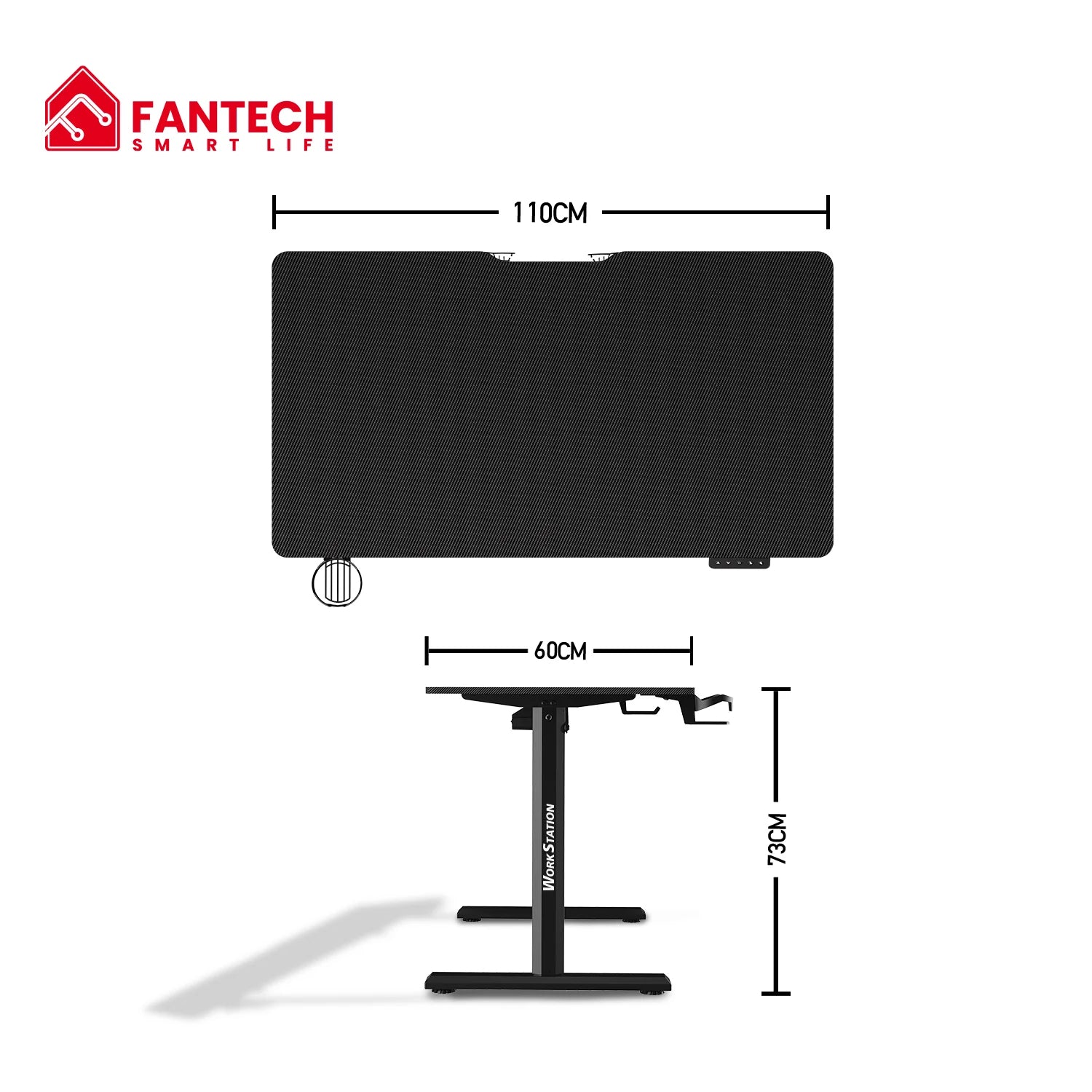 Fantech ws311 adjustable desk - ergonomic rising work station - desk & chair