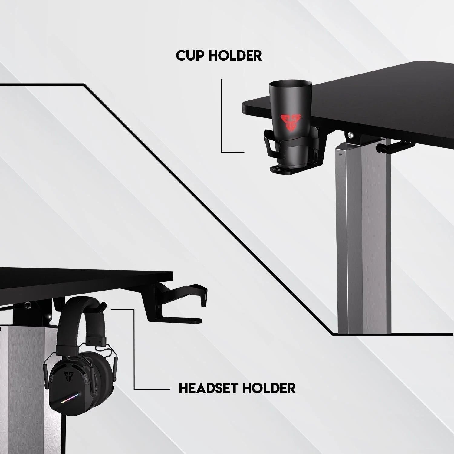 Fantech ws414 adjustable desk - ergonomic rising work station - desk & chair