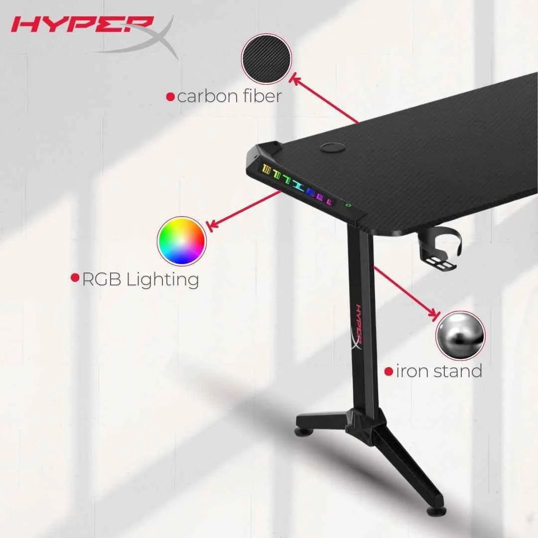 Hyperx l shaped gaming desk corner computer desk sturdy home office computer - desk & chair