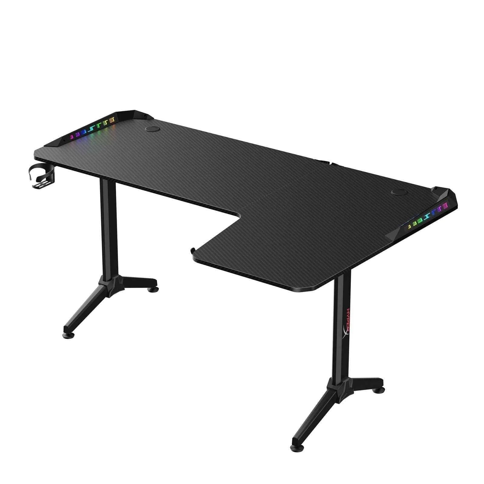 Hyperx l shaped gaming desk corner computer desk sturdy home office computer - desk & chair