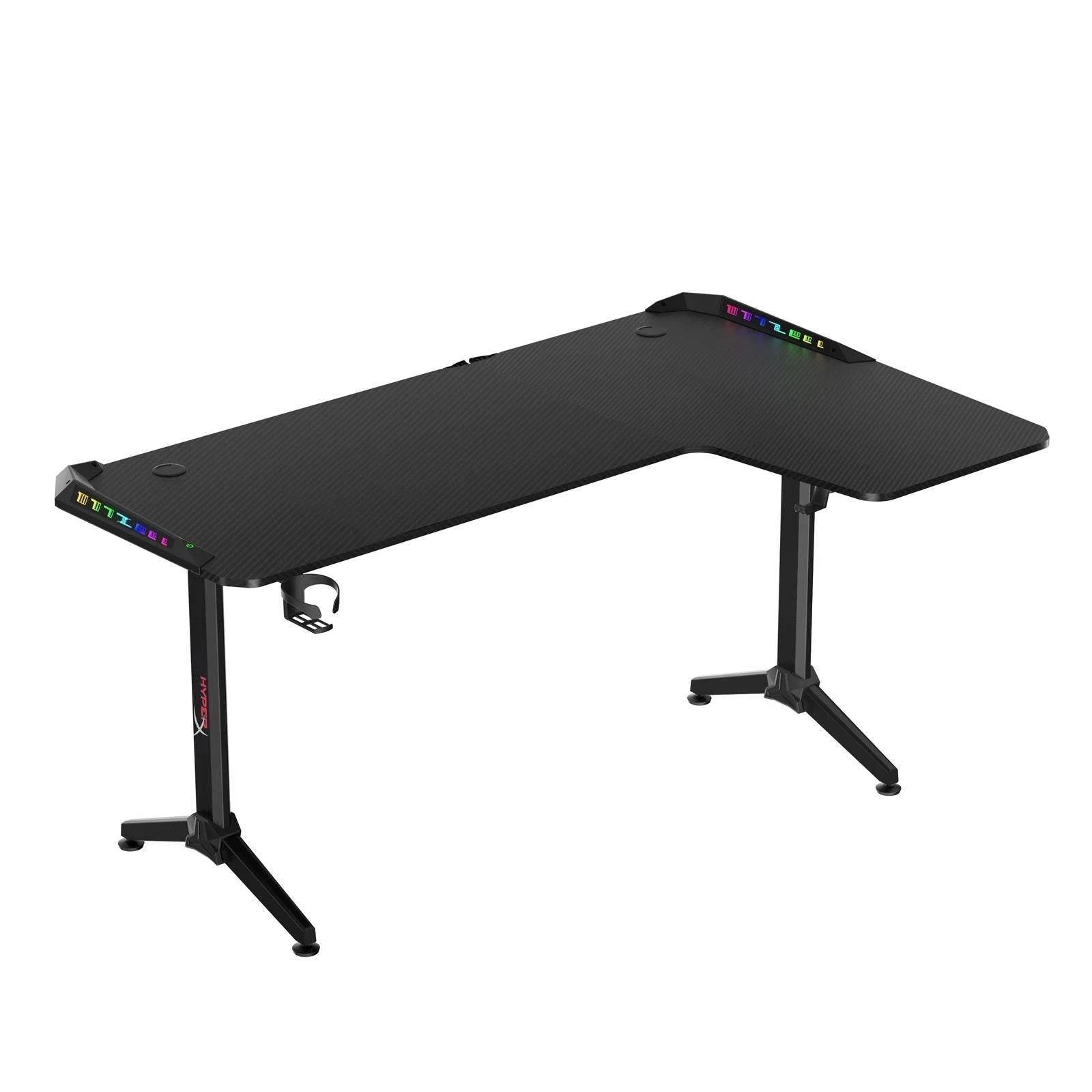 Hyperx l shaped gaming desk corner computer desk sturdy home office computer - desk & chair