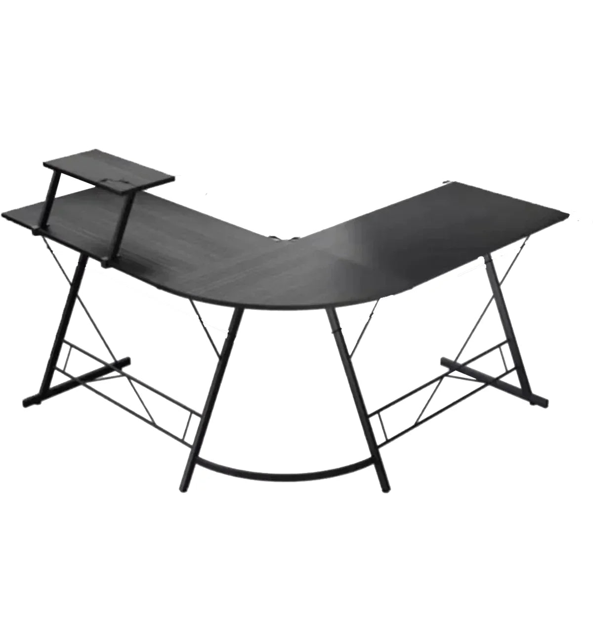 Gameon l-shaped slayer i series gaming desk (size: 129*129*74cm & table top - desk & chair