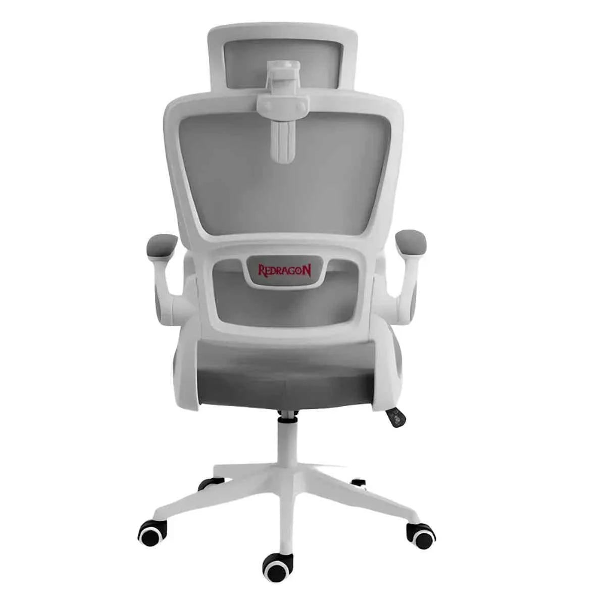 Redragon c214-b hela office chair premium managerial design in white - desk & chair