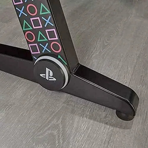 Xrocker playstation gaming desk with led lights - pc office workstation - desk & chair