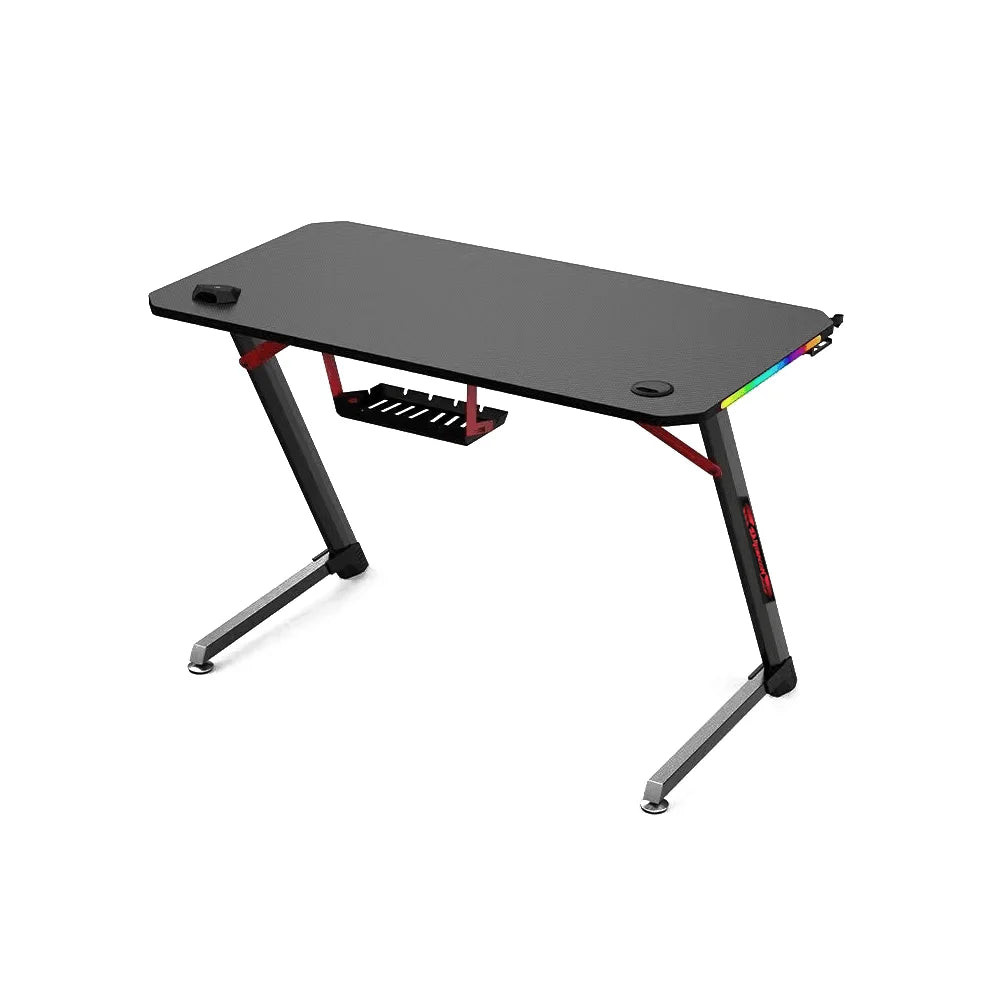 Z-shaped gaming desk for ultimate comfort and style - desk & chair