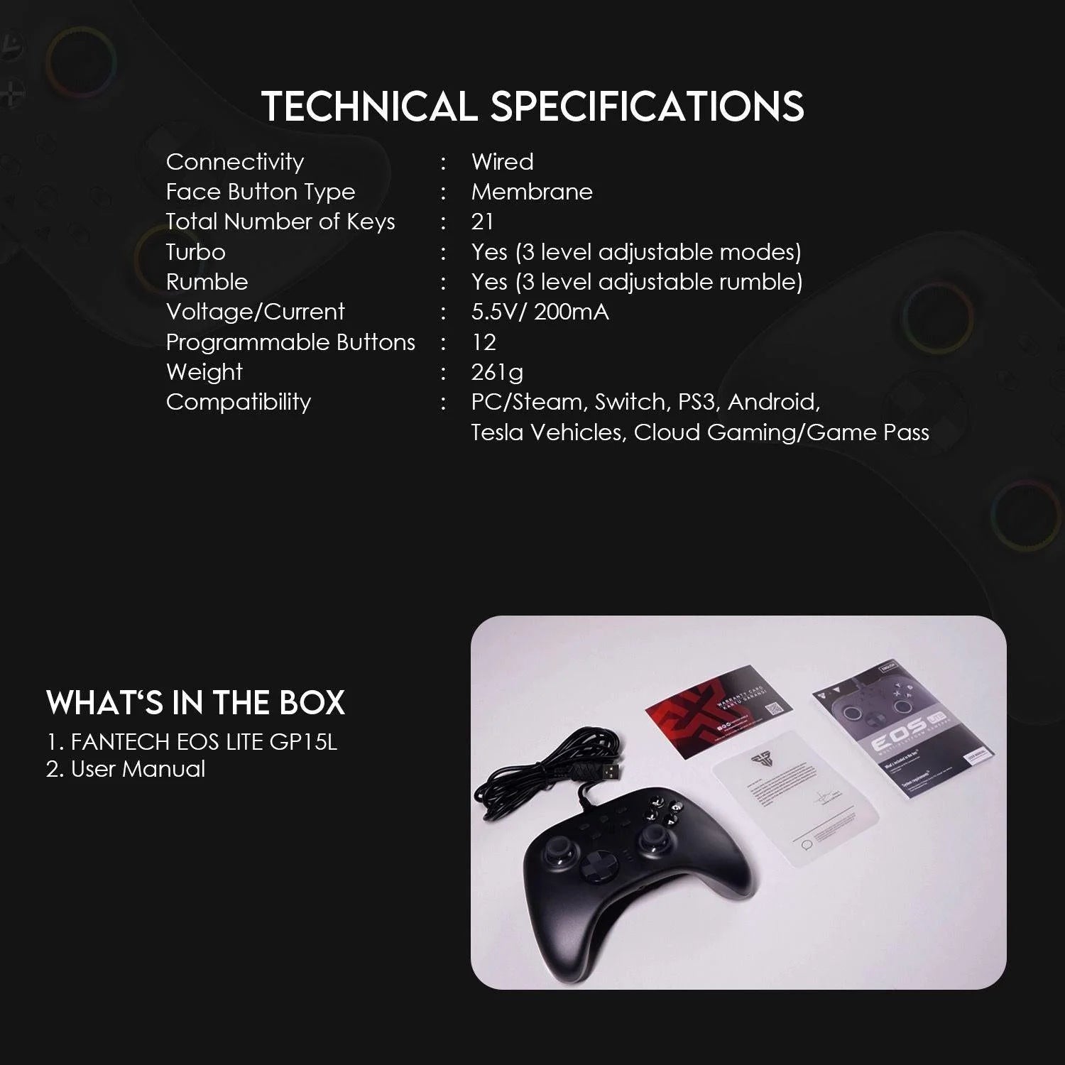 Fantech gp15l orion controller for high-performance gaming experience - console | controller | pc controller | mobile
