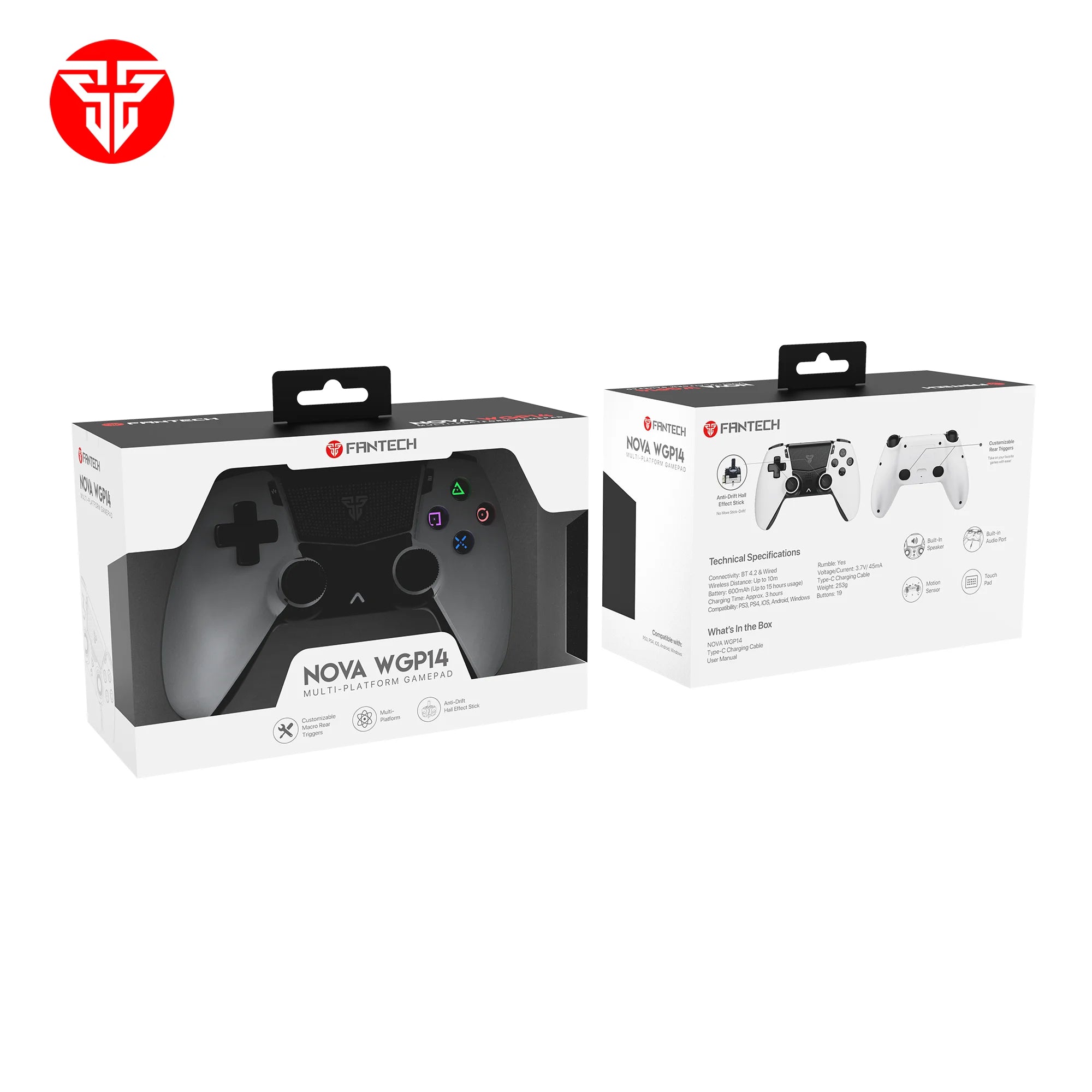 Fantech nova wgp14 gamepad - multi-platform hall effect controller - console | controller | pc controller | mobile