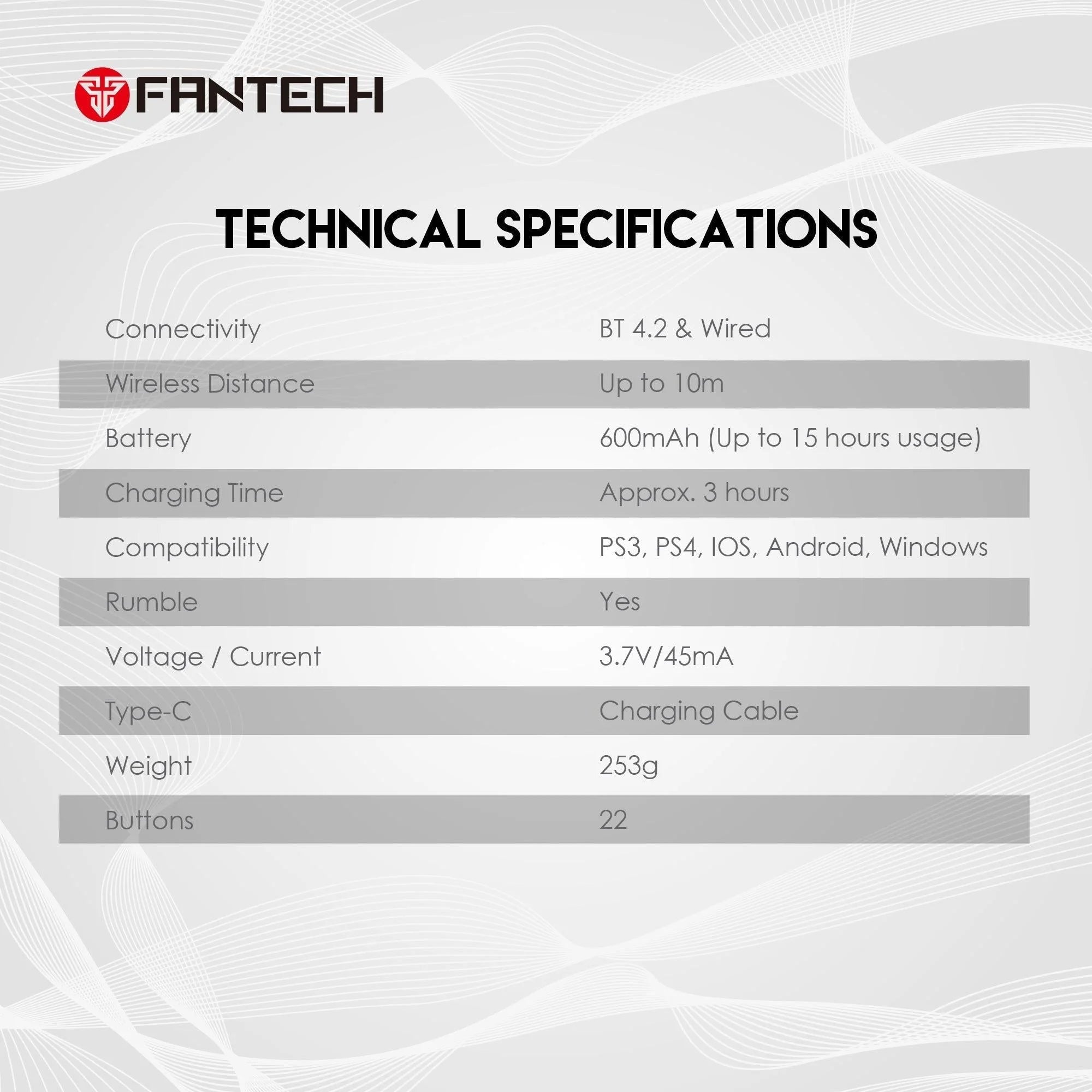 Fantech nova wgp14 gamepad - multi-platform hall effect controller - console | controller | pc controller | mobile