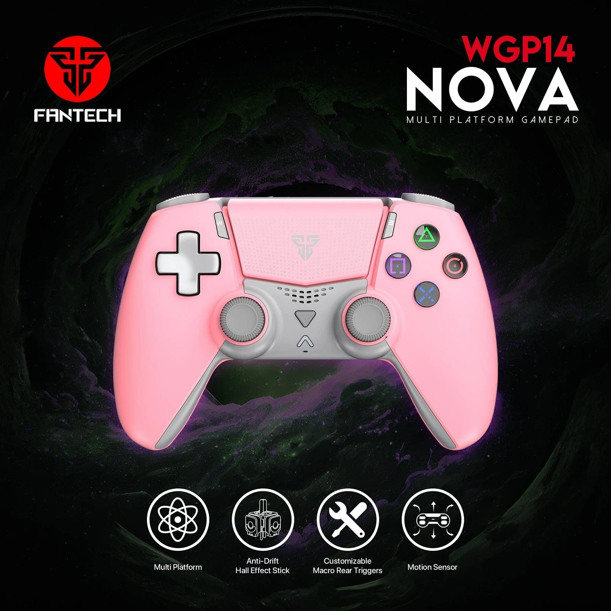 Fantech nova wgp14 gamepad - multi-platform hall effect controller - console | controller | pc controller | mobile
