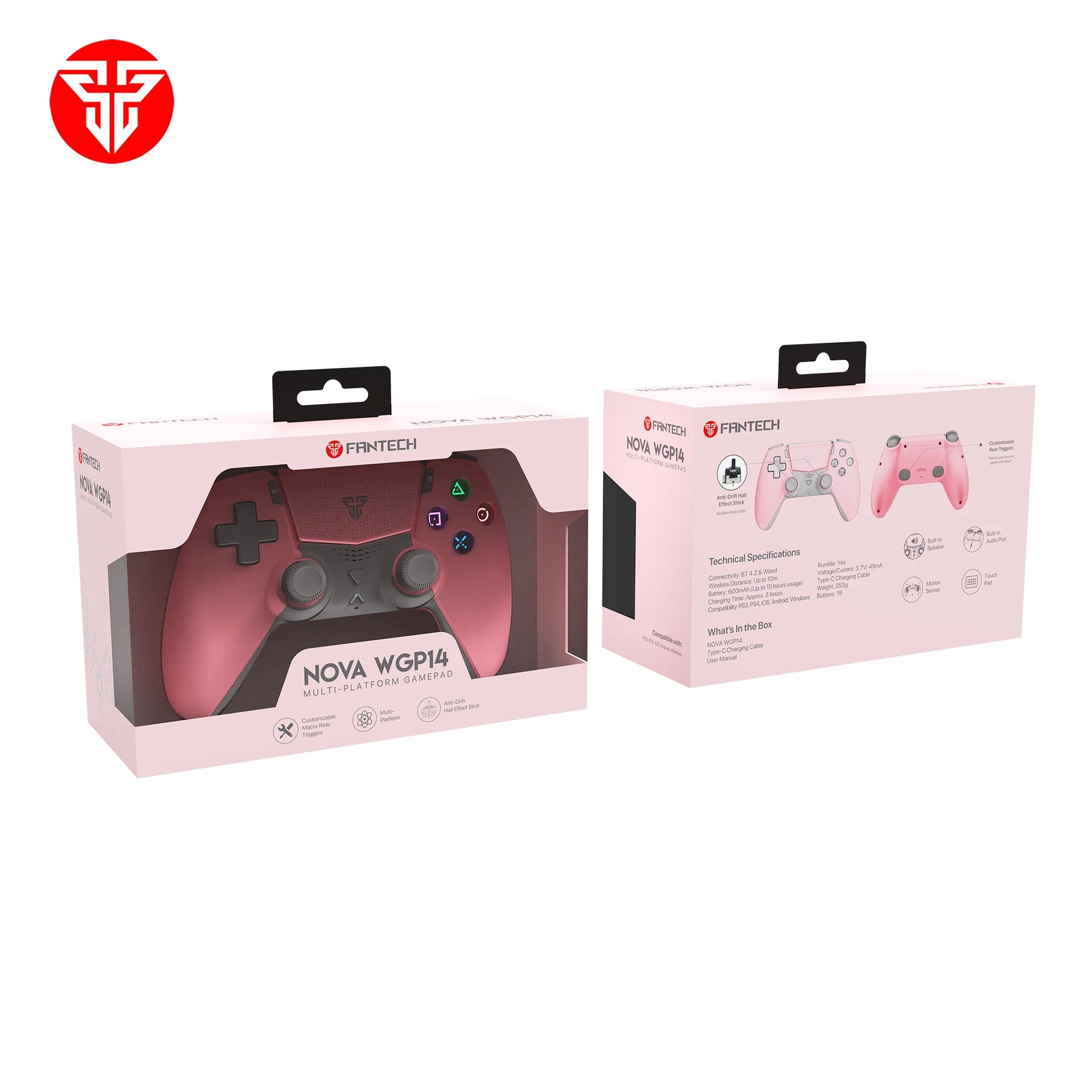 Fantech nova wgp14 gamepad - multi-platform hall effect controller - console | controller | pc controller | mobile