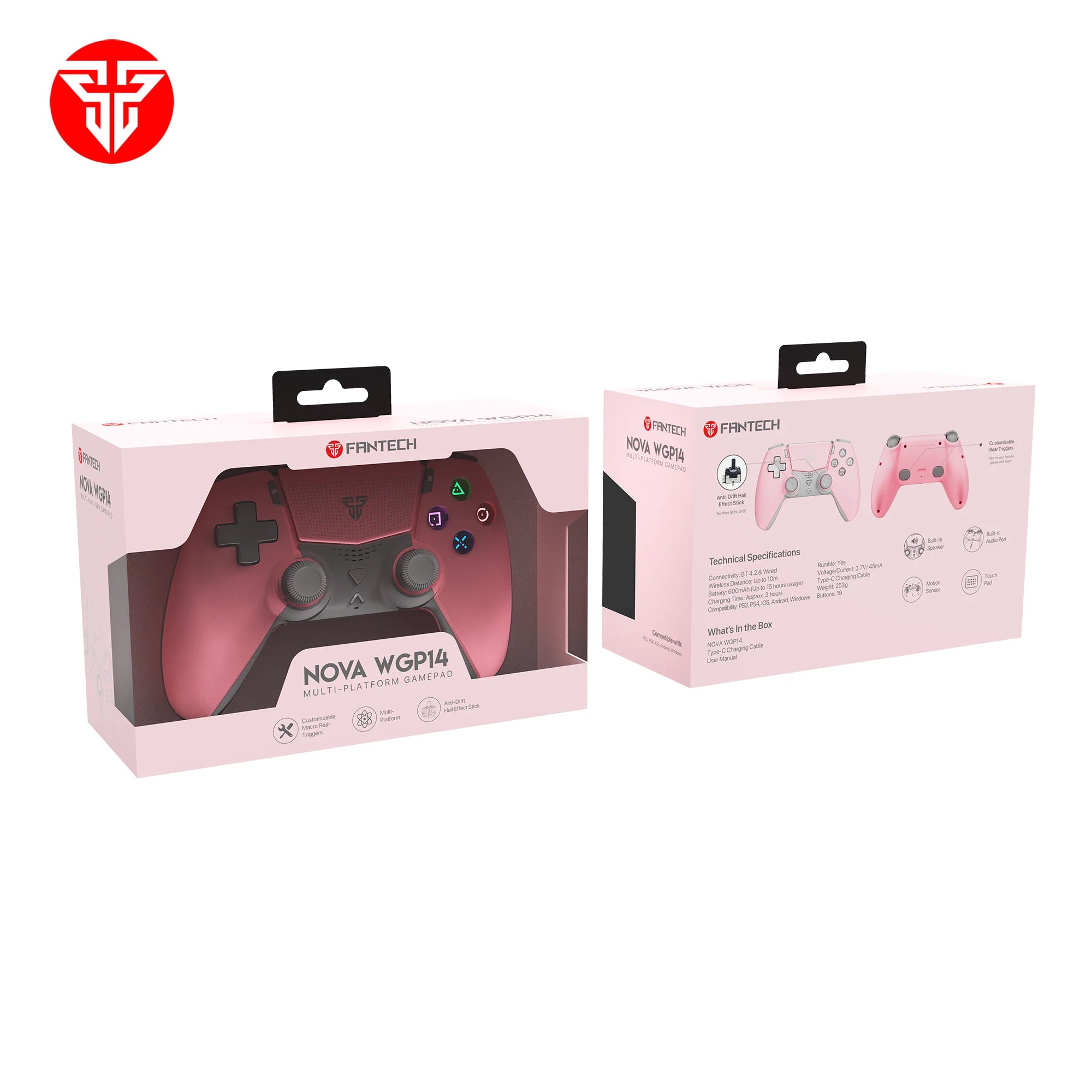Fantech nova wgp14 gamepad - multi-platform hall effect controller - console | controller | pc controller | mobile