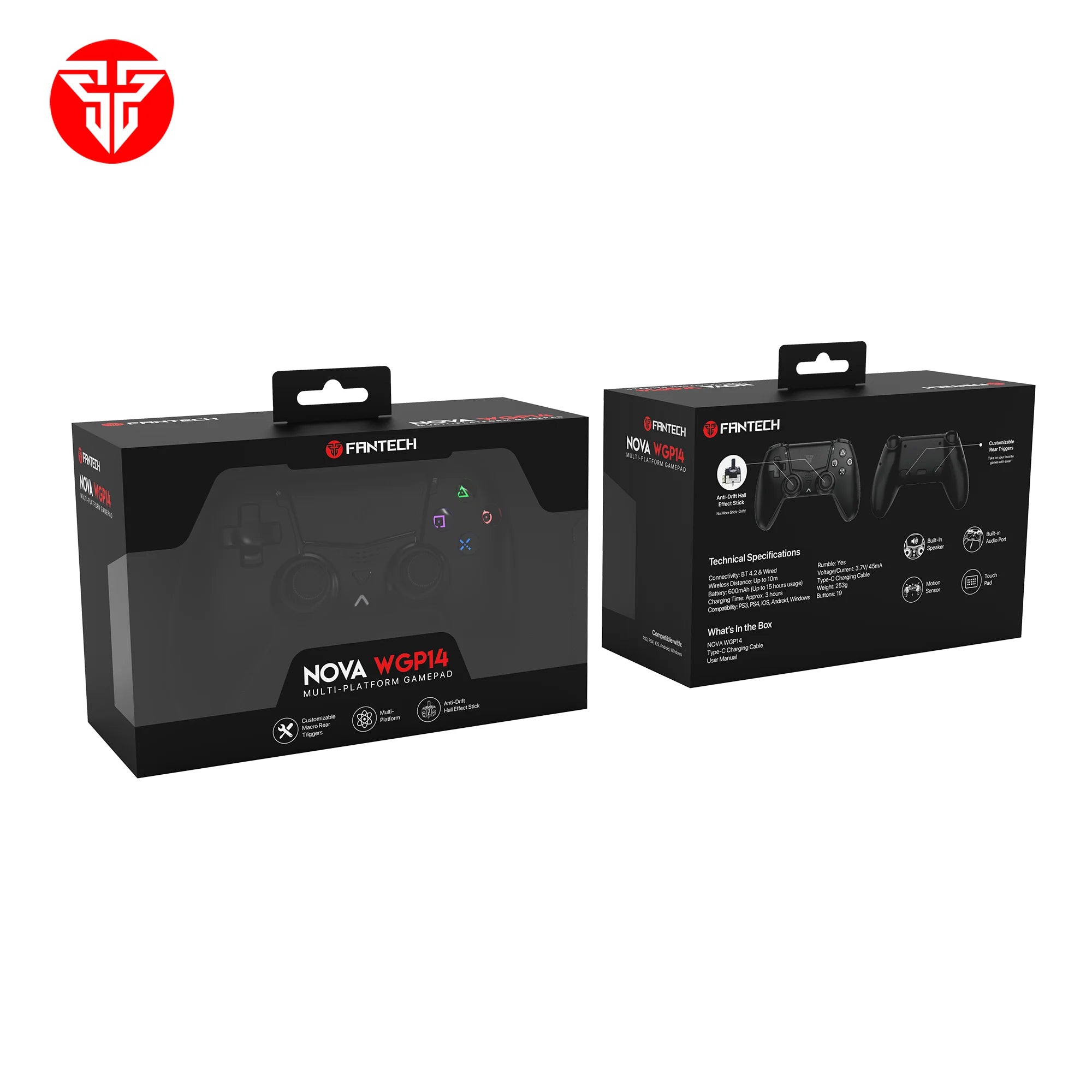 Fantech nova wgp14 gamepad - multi-platform hall effect controller - console | controller | pc controller | mobile