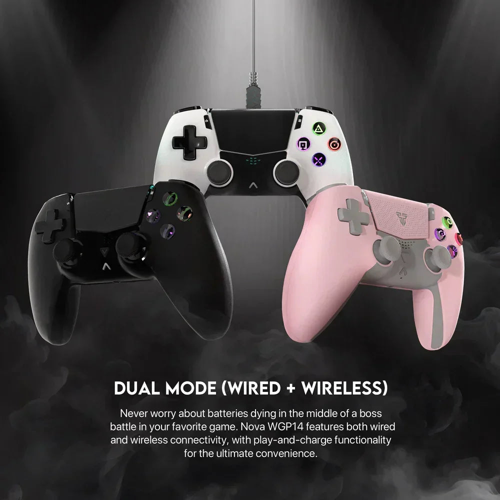 Fantech nova wgp14 multi-platform hall effect gamepad - black - controllers