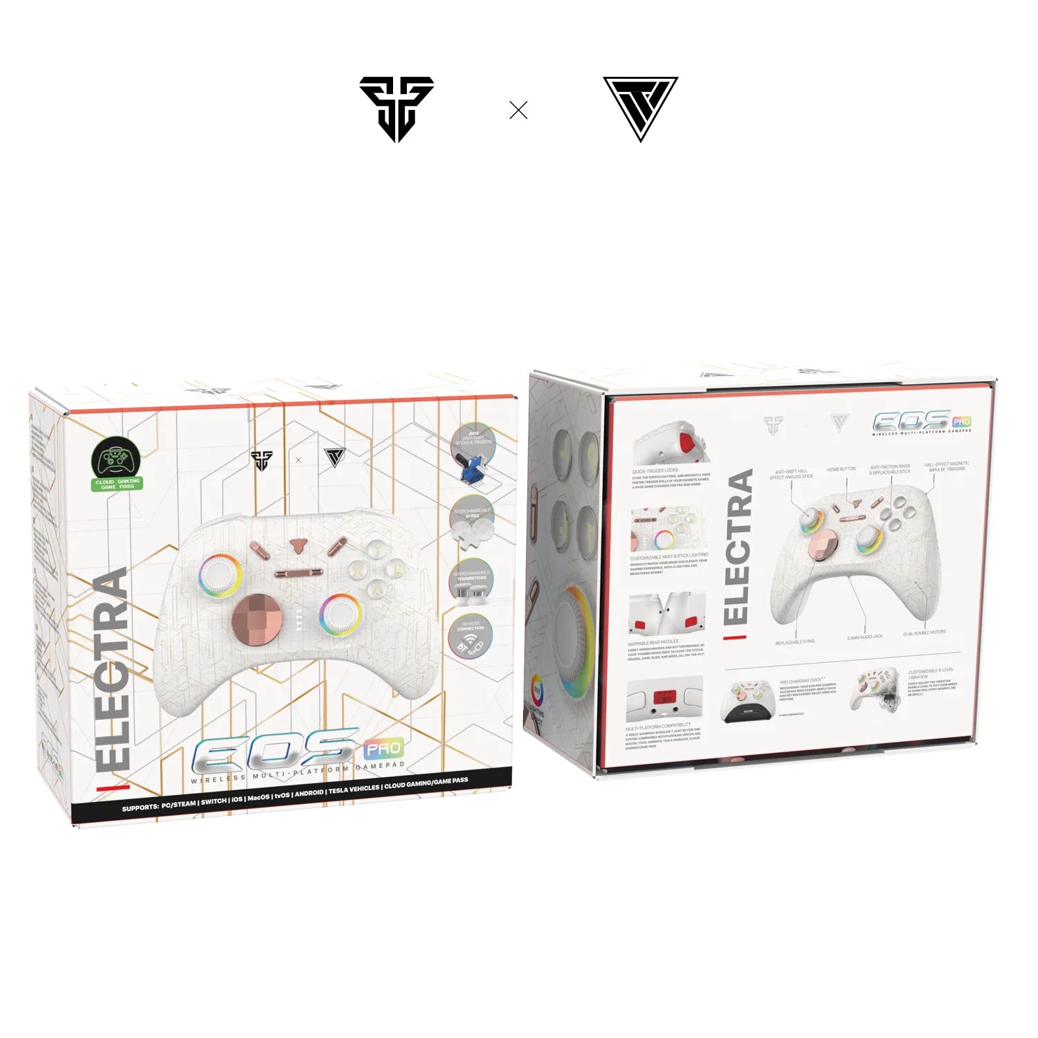 Fantech wgp15 electra eos pro controller - advanced wireless gaming experience - console | controller | pc controller