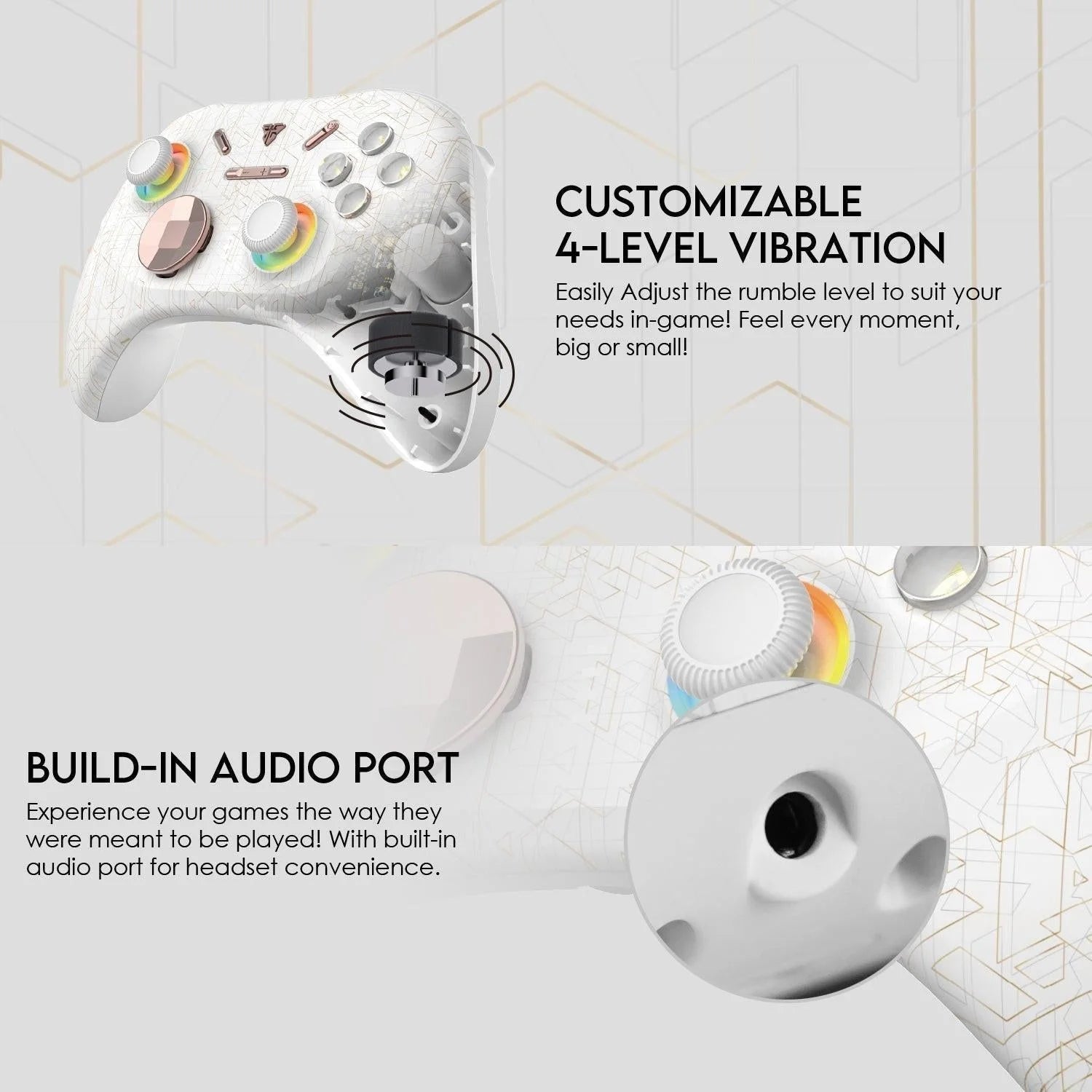 Fantech wgp15 electra eos pro controller - advanced wireless gaming experience - console | controller | pc controller