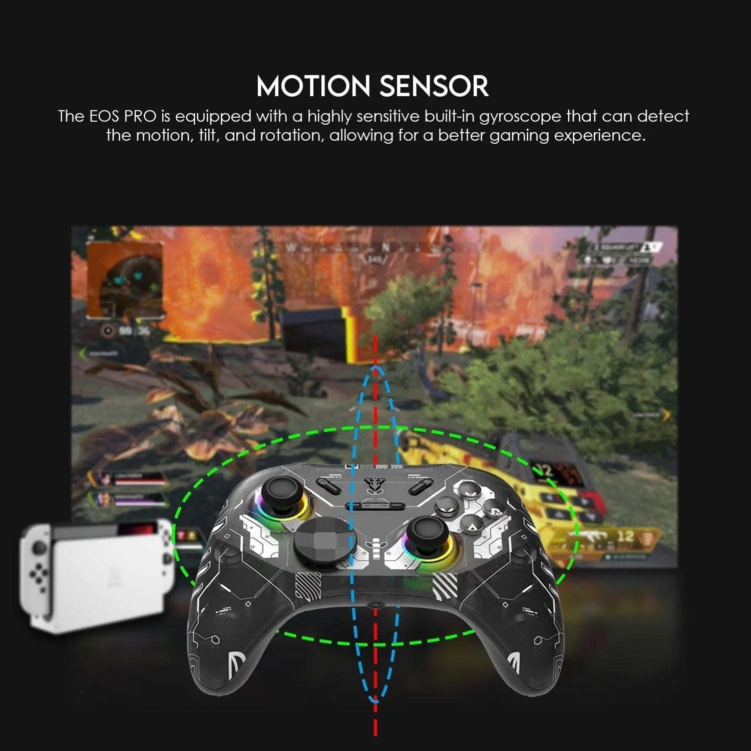 Fantech wgp15 epsilon eos pro controller for ultimate wireless gaming experience - console | controller | pc controller