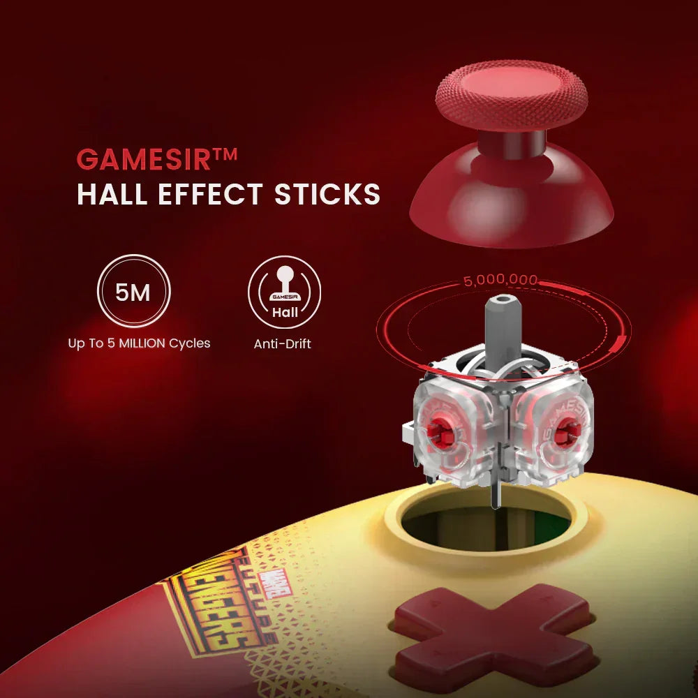 Gamesir nova lite controller - multi-platform wireless gaming controller for marvel’s iron man