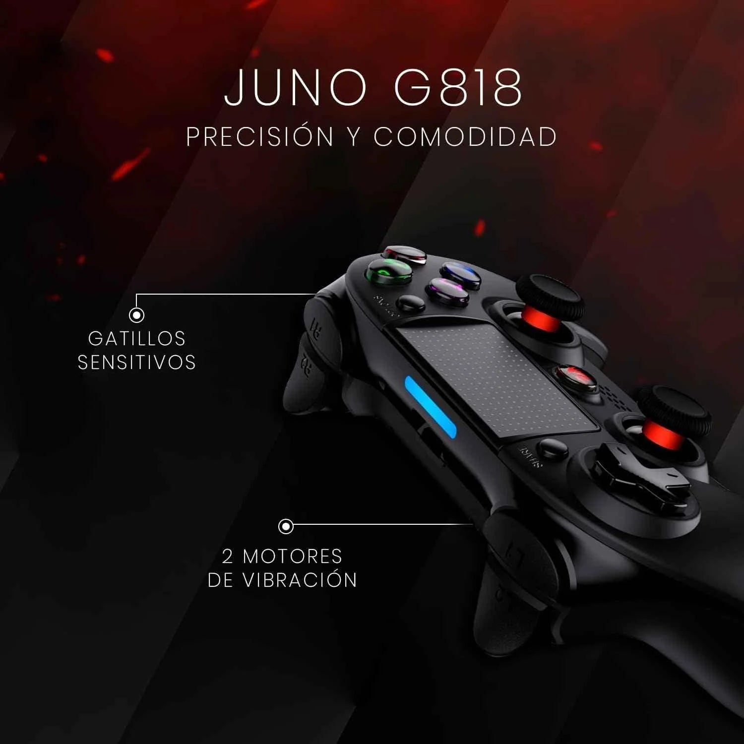Redragon juno g818 wireless controller - ultimate gaming experience with bluetooth connectivity - console | controller