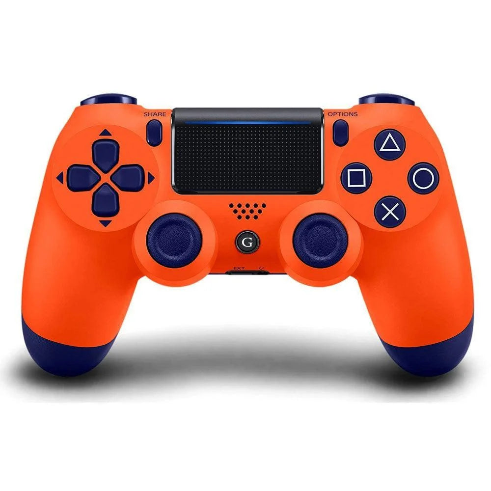 Wireless bt gamepad for ps4 controller solid orange - console | controller | ps4 essential