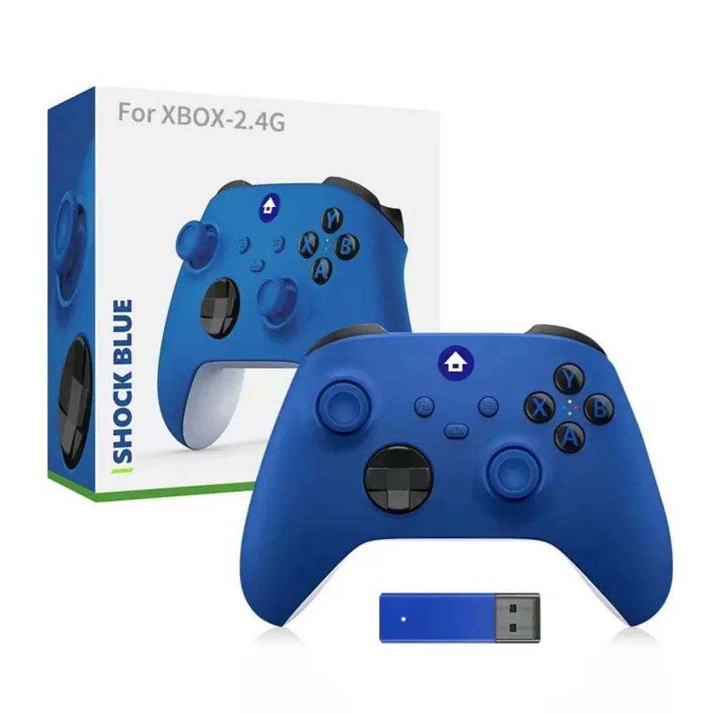 Wireless pc controller for ultimate gaming experience with 2.4g technology - blue - pc controller | console | controller