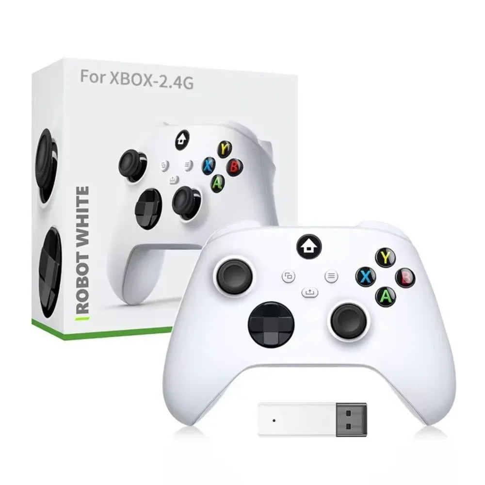 Wireless pc controller for ultimate gaming experience with 2.4g technology - white - pc controller | console
