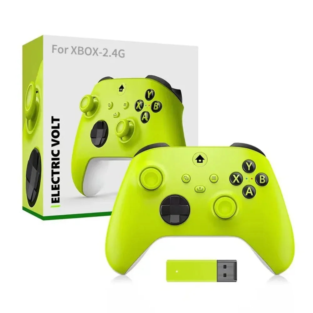 Wireless pc controller for ultimate gaming experience with 2.4g technology - yellow - pc controller | console