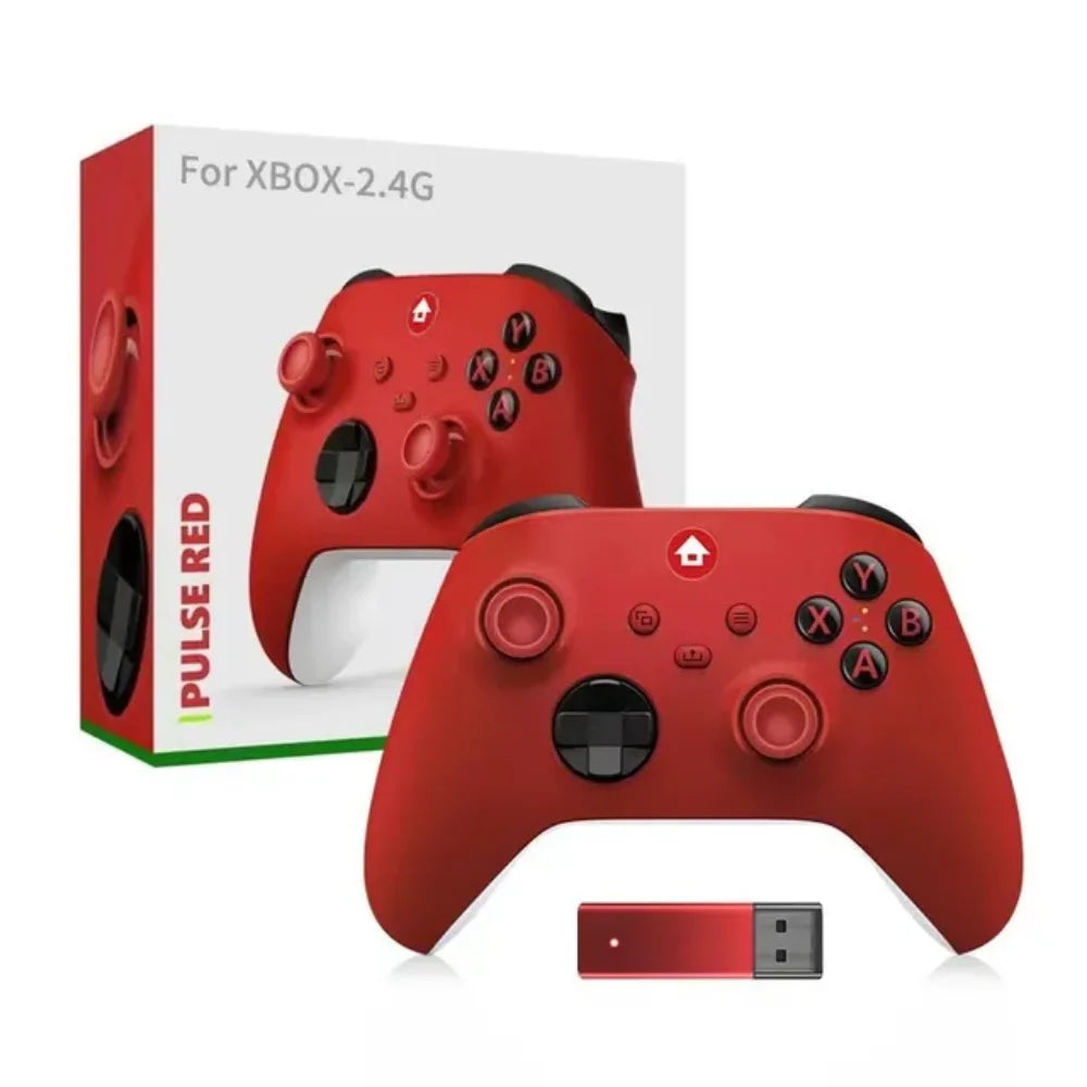 Wireless pc controller for ultimate gaming experience with 2.4g technology - red - pc controller | console | controller
