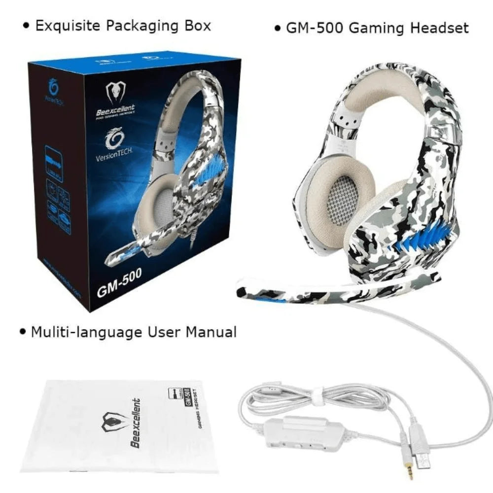 Beexcellent gm-500 gaming headphones - audio | headset 3.5