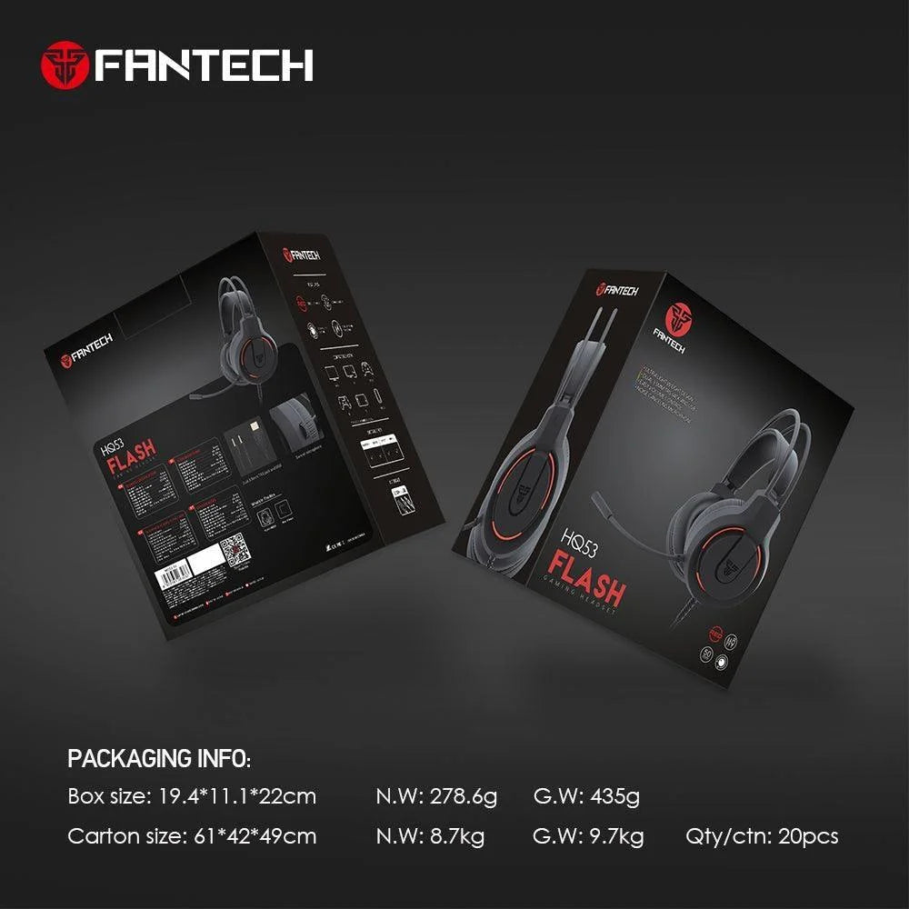 Fantech flash hq53 lightweight gaming headset - audio | headset 3.5