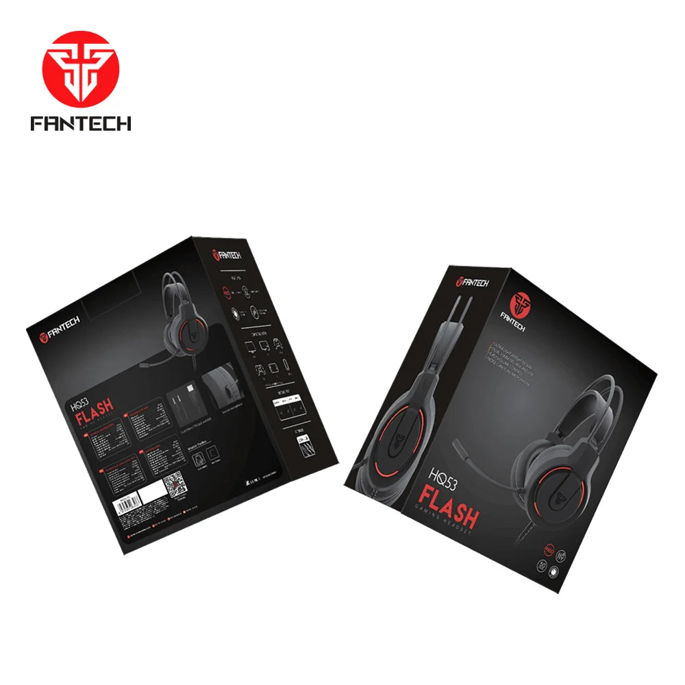 Fantech flash hq53 lightweight gaming headset - audio | headset 3.5