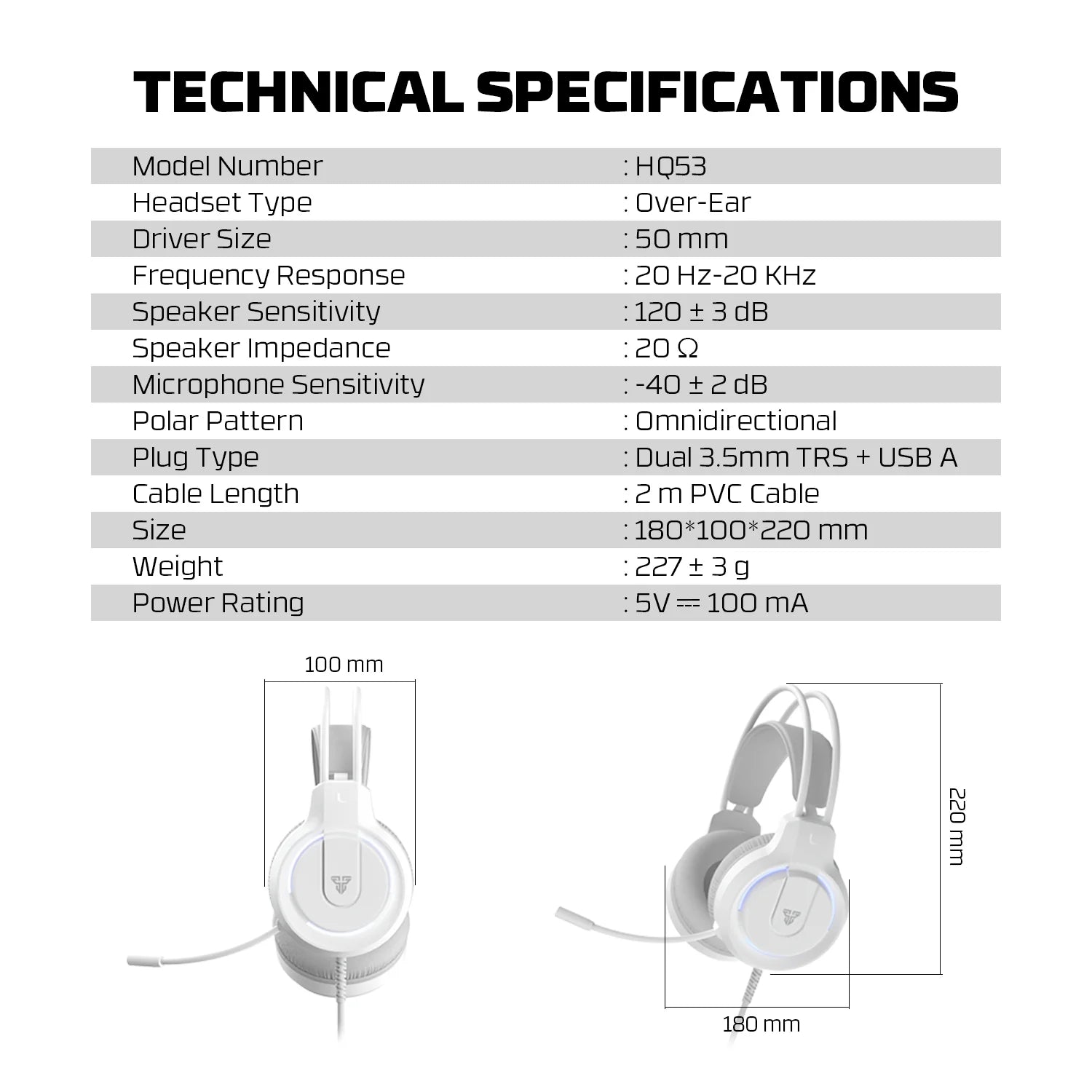 Fantech flash hq53 lightweight gaming headset - audio | headset 3.5
