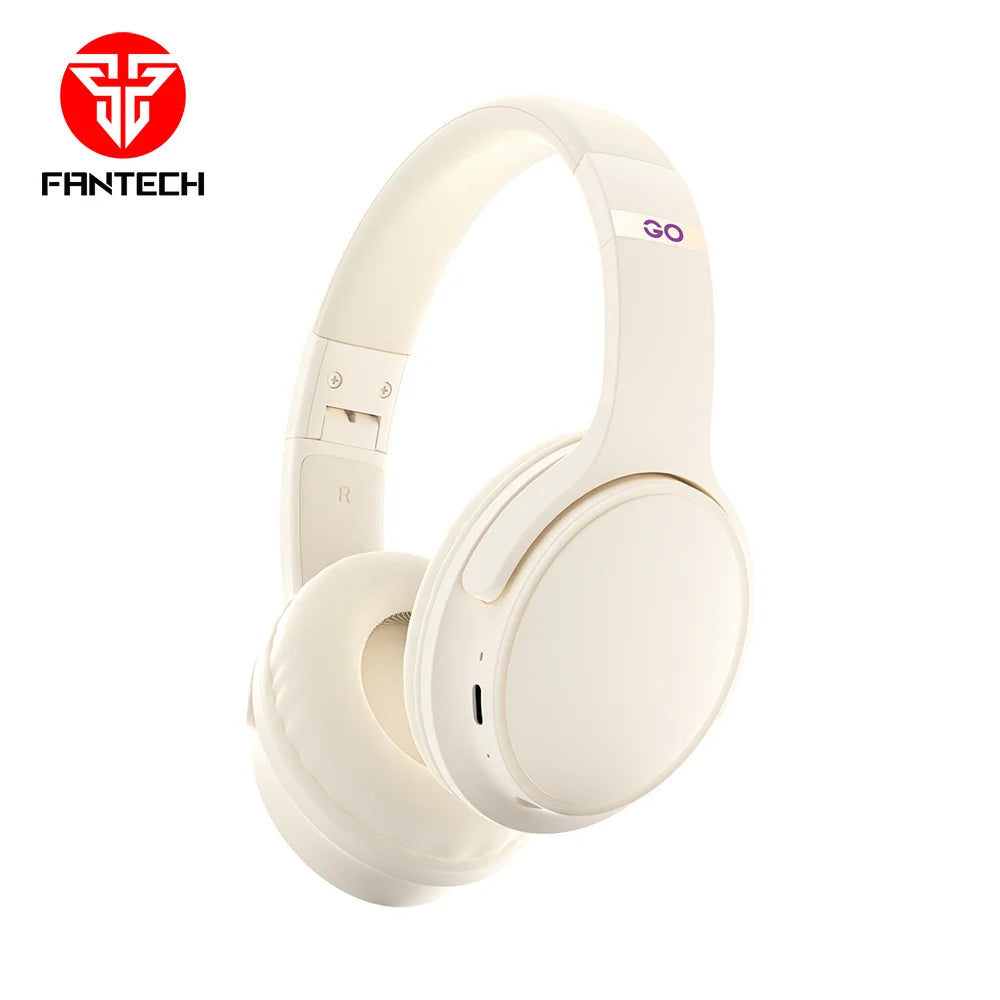 Fantech go move wireless headphone wh03-bt2 - beige - audio | wireless headset