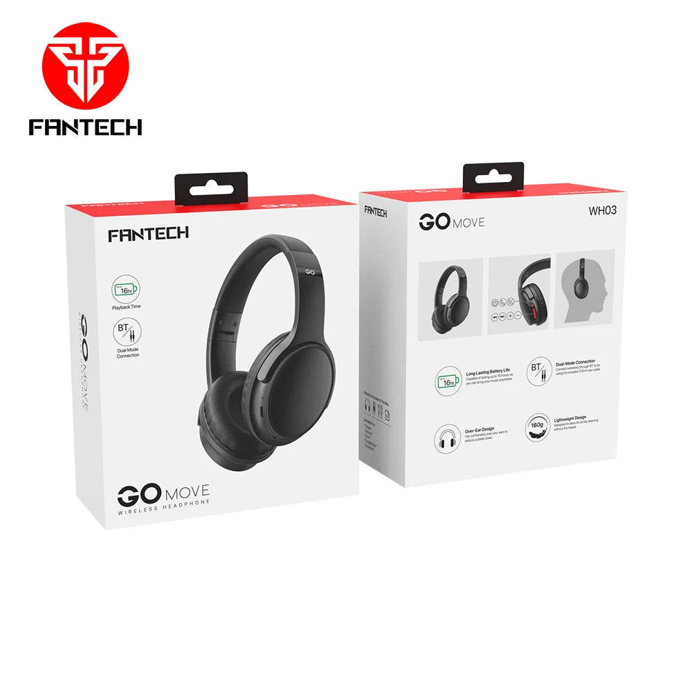 Fantech go move wireless headphone wh03-bt2 - audio | wireless headset