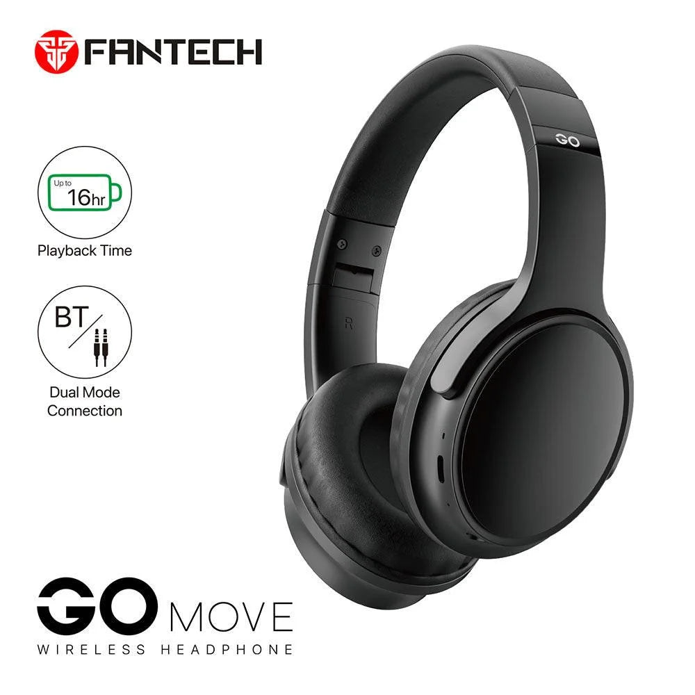 Fantech go move wireless headphone wh03-bt2 - audio | wireless headset