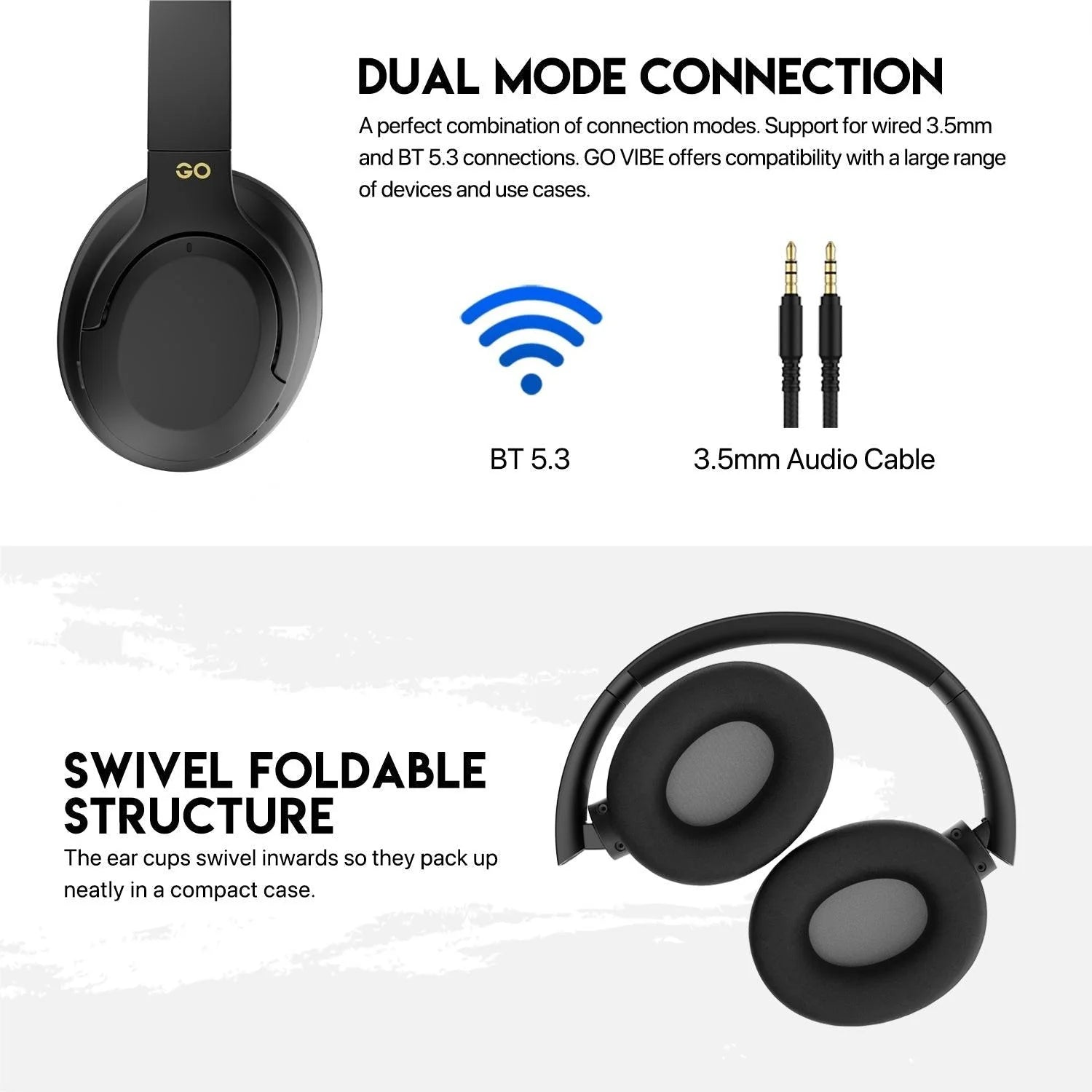Fantech go vibe wh05 headphone - wireless comfort and quality sound - audio | wireless headset