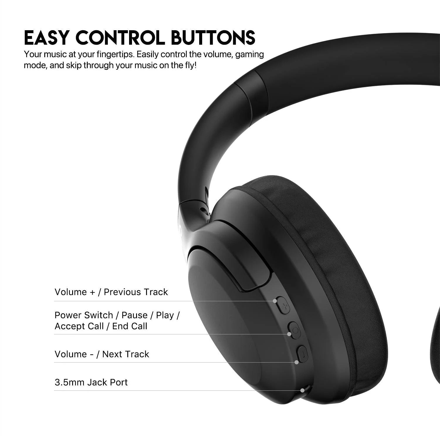 Fantech go vibe wh05 headphone - wireless comfort and quality sound - audio | wireless headset