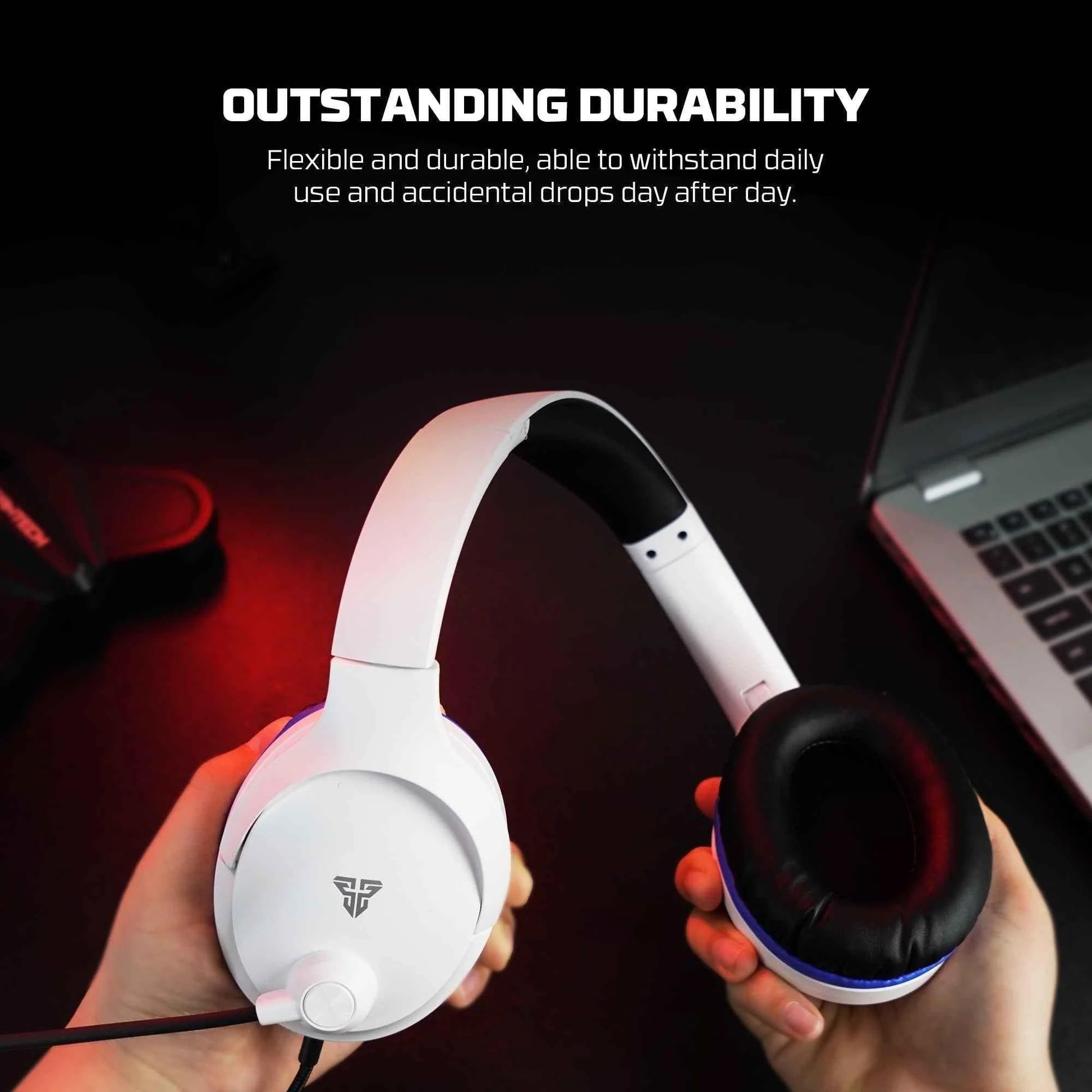 Fantech mh89 valor ii multi-platform gaming headset white - audio | headset 3.5