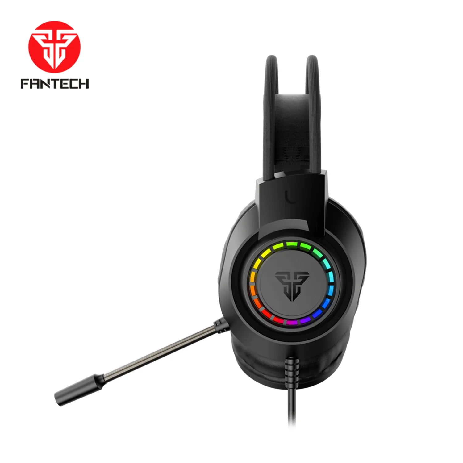 Fantech portal hq55 gaming headset with rgb and 3.5mm jack for ultimate gaming experience - audio | headset 3.5