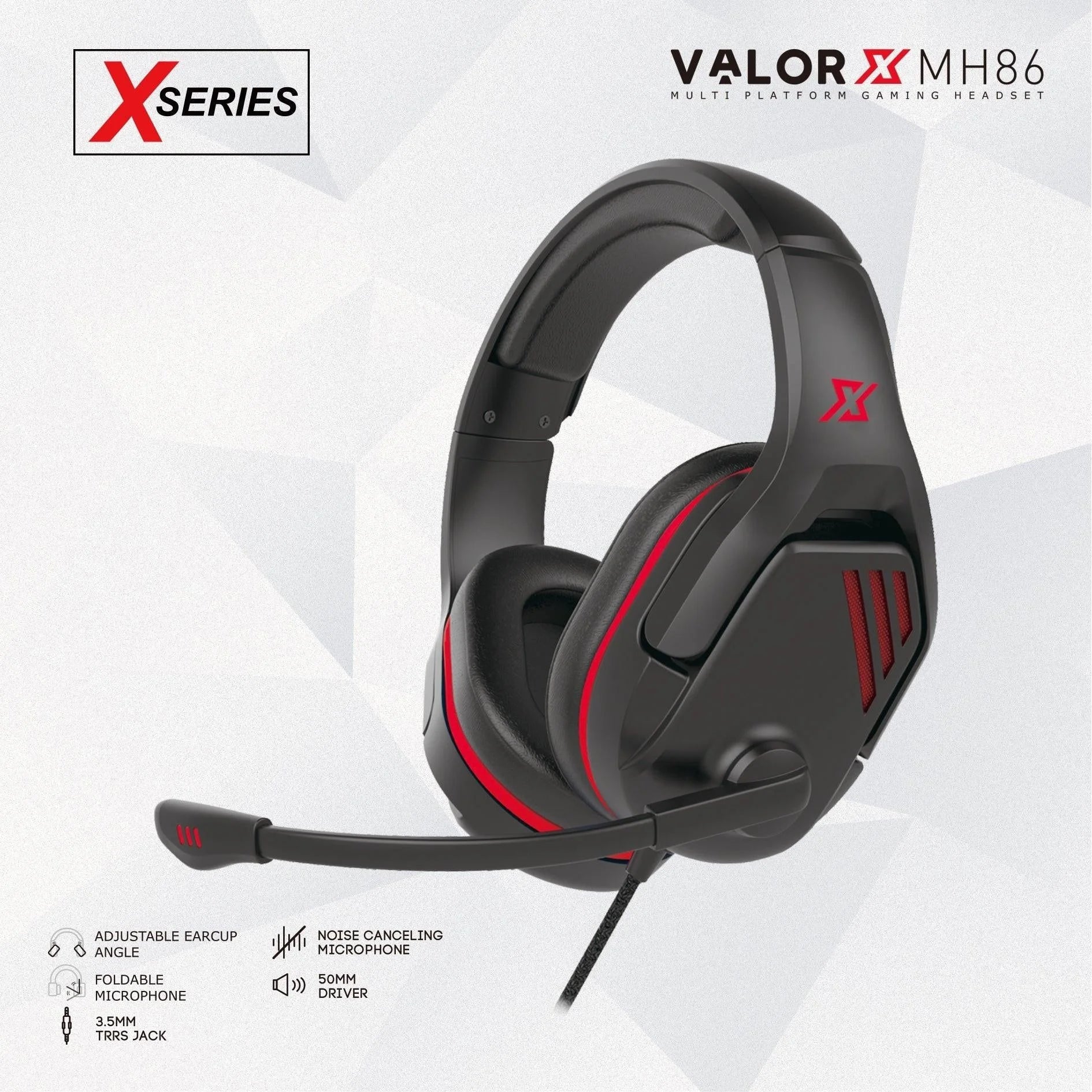 Fantech valor x mh86 xseries gaming headset - audio | headset 3.5