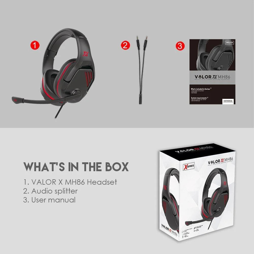 Fantech valor x mh86 xseries gaming headset - audio | headset 3.5