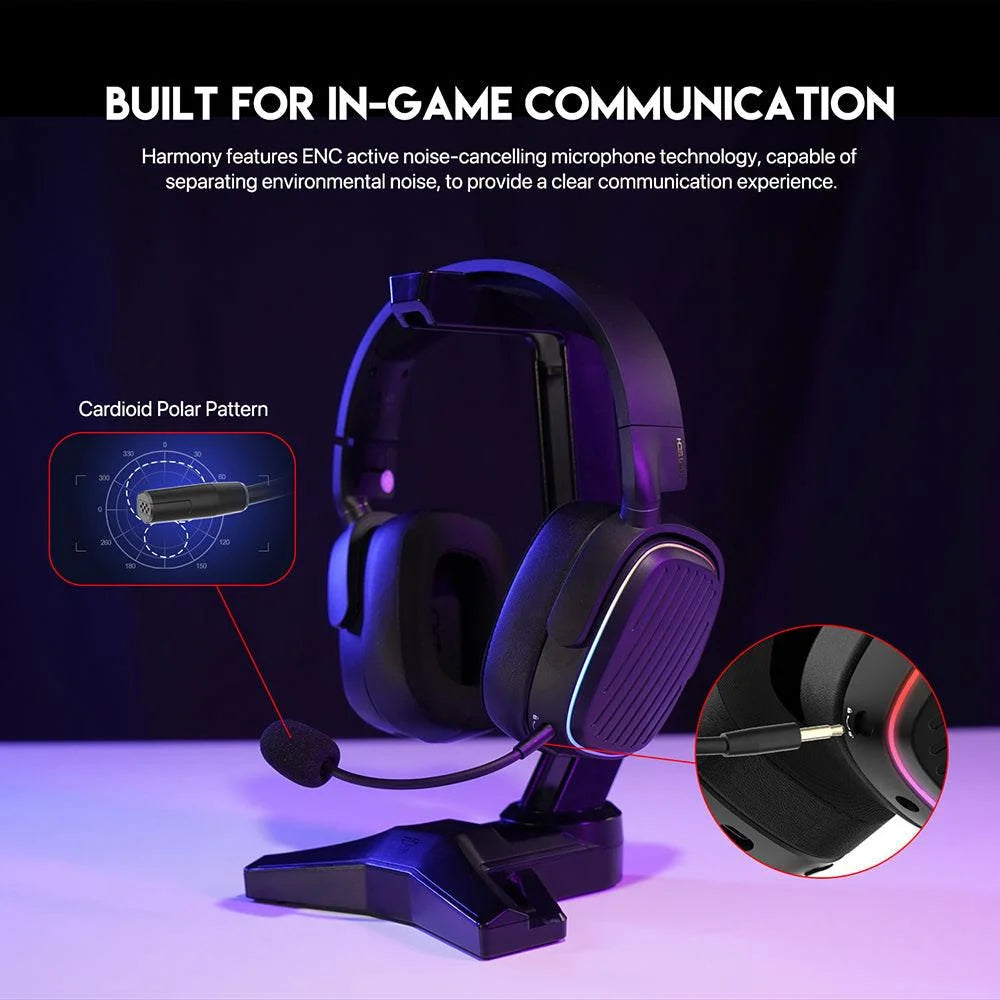 Fantech whg02 wireless headset harmony - premium sound and comfort