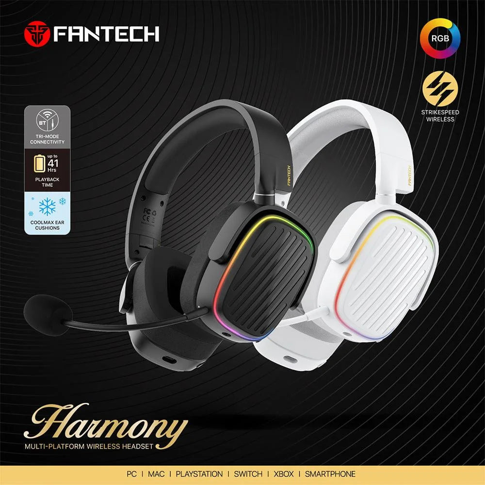 Fantech whg02 wireless headset harmony - premium sound and comfort
