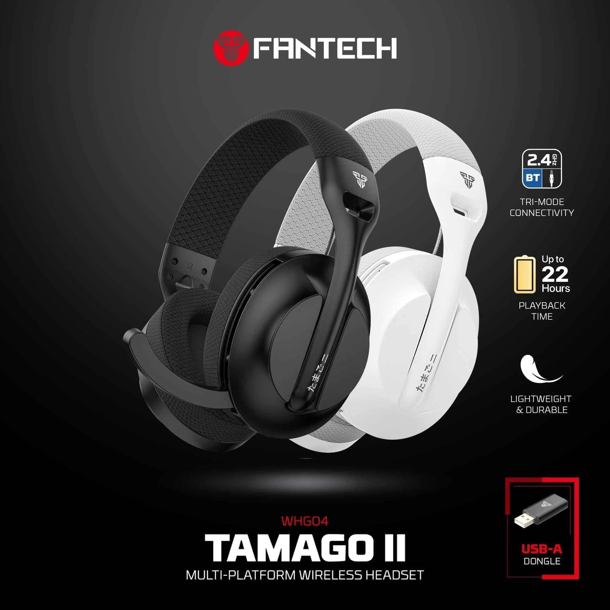 Fantech whg04 tamago wireless gaming headset for ultimate multi-platform audio experience - audio | wireless headset