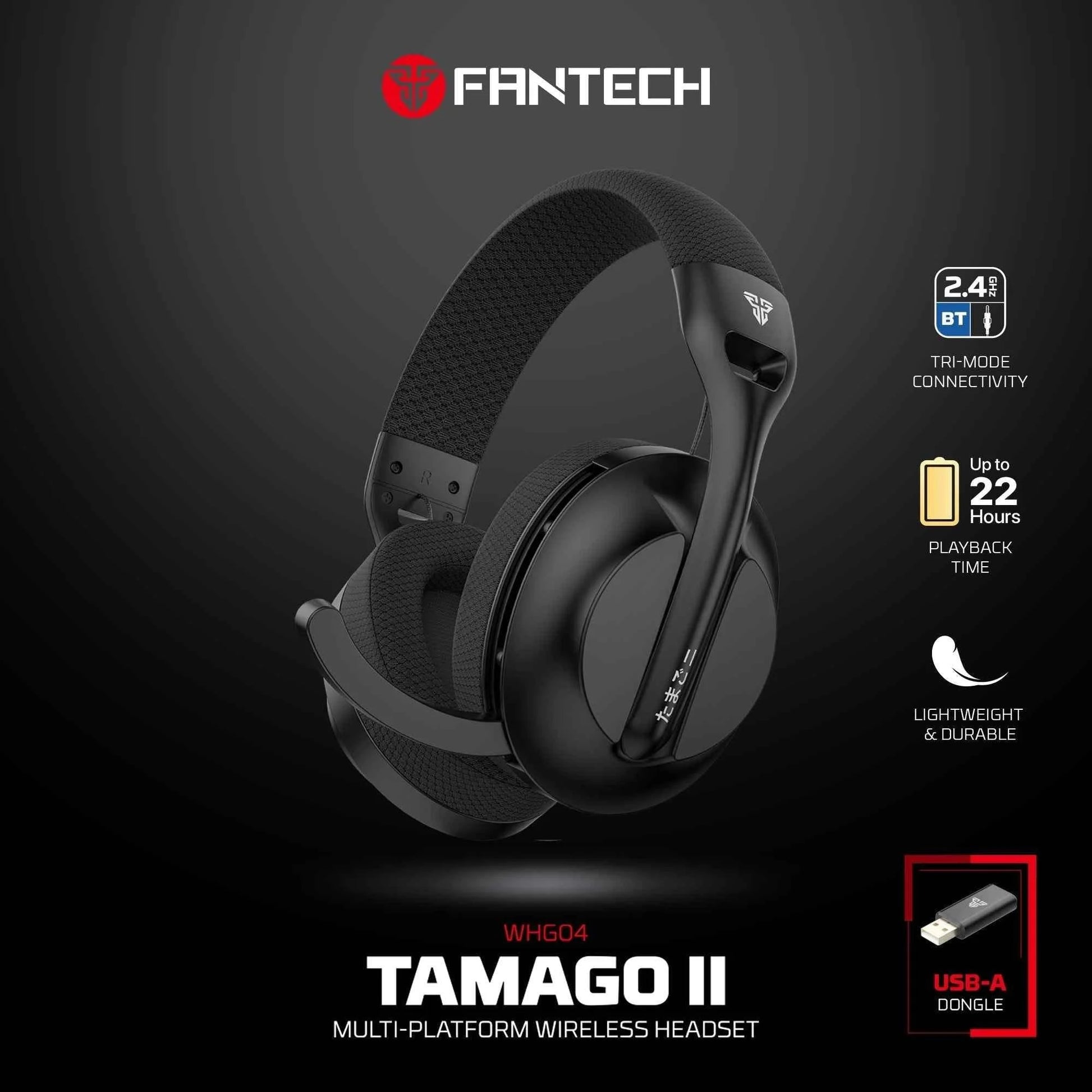 Fantech whg04 tamago wireless gaming headset for ultimate multi-platform audio experience - audio | wireless headset