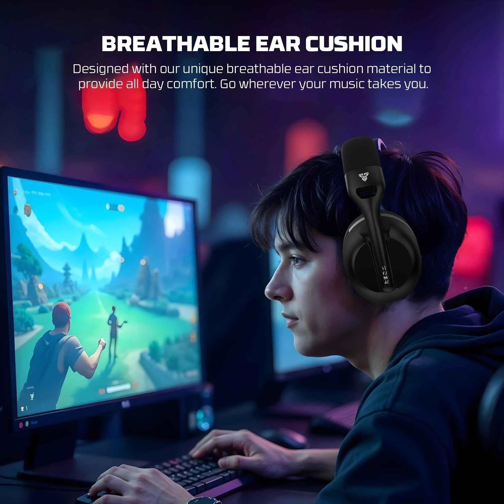 Fantech whg04 tamago wireless gaming headset for ultimate multi-platform audio experience - audio | wireless headset