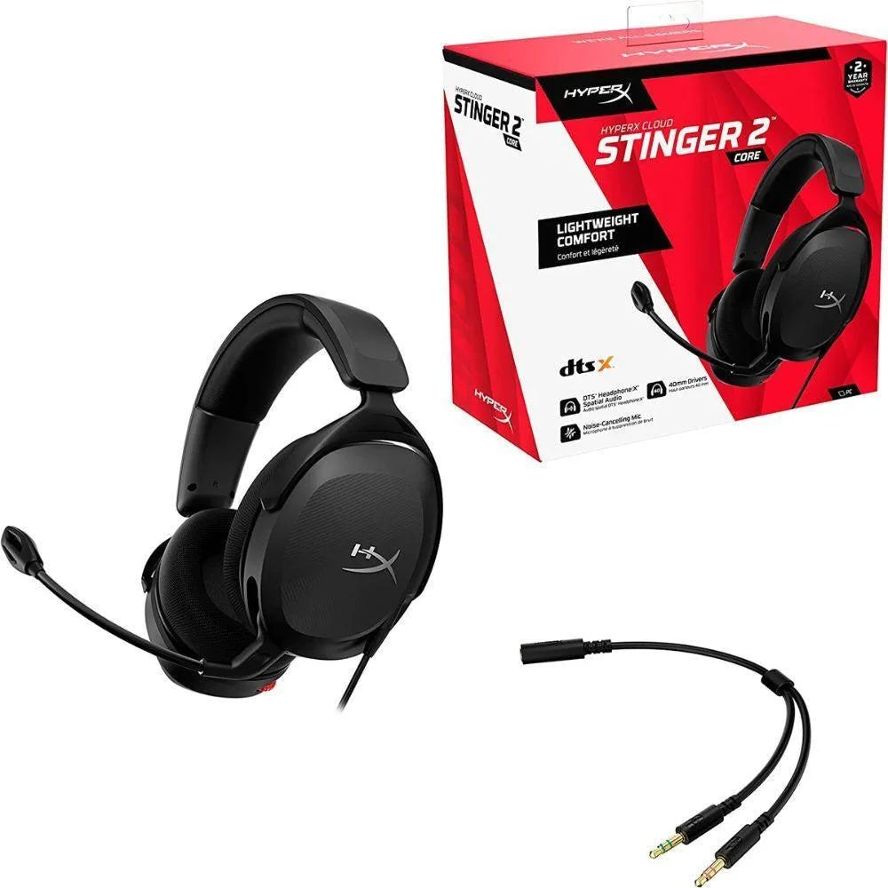 Hyperx cloud stinger 2 gaming headset - lightweight comfort and immersive sound - audio | headset 3.5